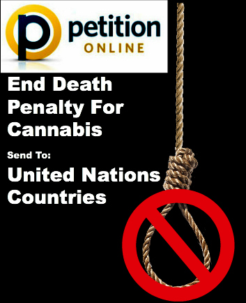 online end death penalty for cannabis petition